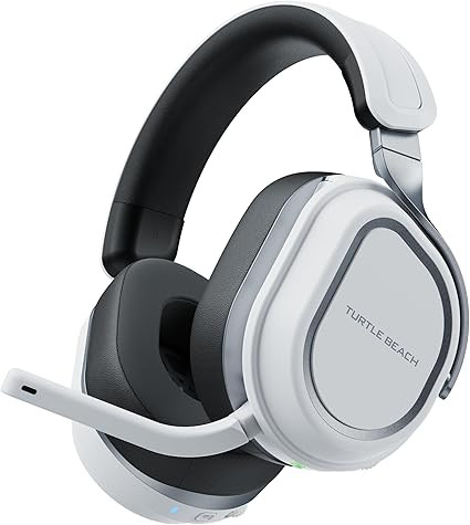 Turtle Beach Stealth 700 Gen 3 Wireless Multiplatform Amplified Gaming Headset for PS5, PS4, PC, Mobile – 60mm Drivers, AI Noise-Cancelling Mic, Bluetooth, 80-Hr Battery, Dual Transmitters – White
